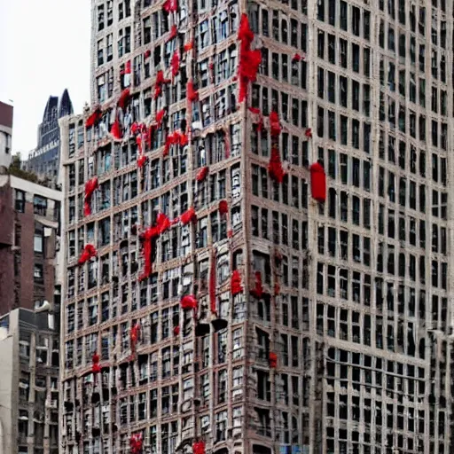 Prompt: a building of the shape of an amanita muscaria in the New York City skyline