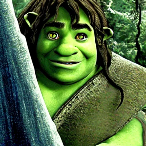 Image similar to lord of the rings in the movie shrek