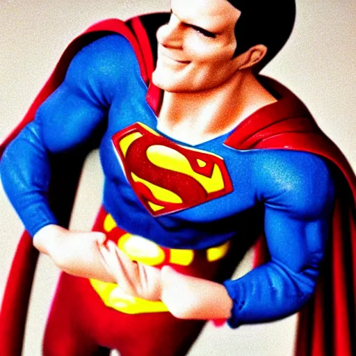 Image similar to superman eating candy, photo