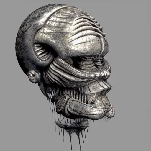 Image similar to luigi, a computer rendering by h. r. giger, trending on zbrush central, neoplasticism, zbrush, reimagined by industrial light and magic, # vfxfriday