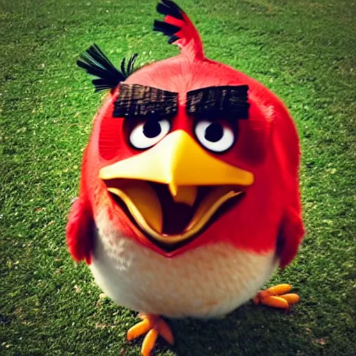 Image similar to angry birds in real life