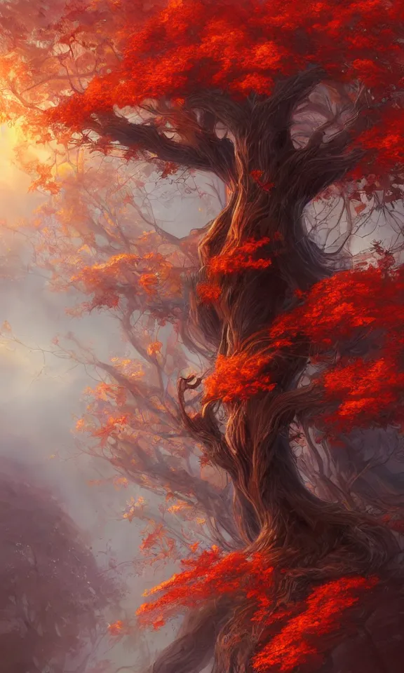 Prompt: beautiful autumn spirit, digital art, concept art, fantasy art, highly detailed, hd wallpaper, artstation, deviantart, behance