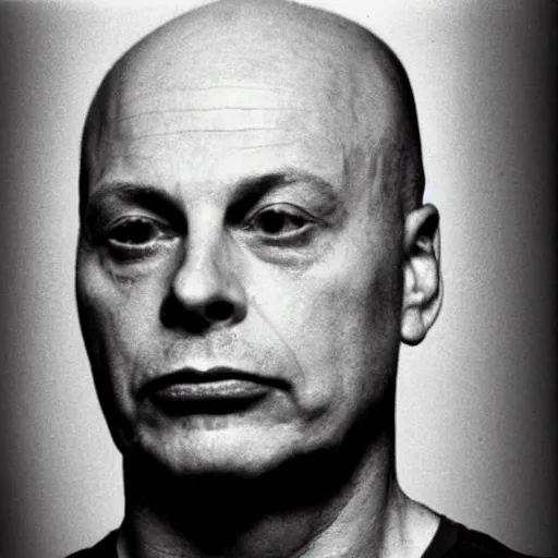 Image similar to Brian eno mugshot