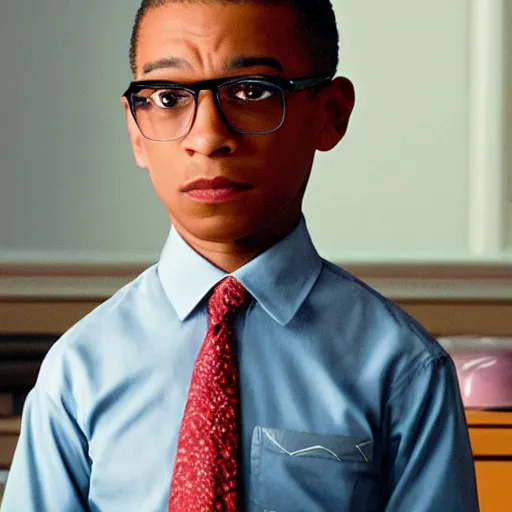 Prompt: Gus Fring as Young Sheldon side character