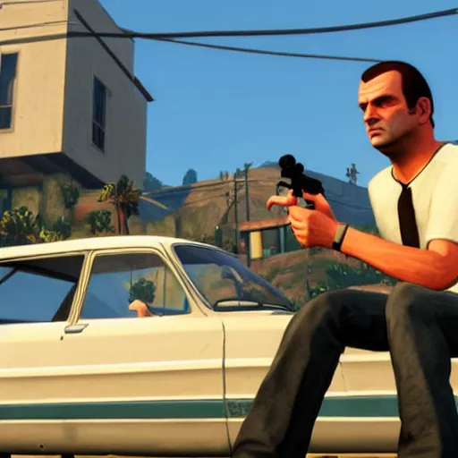Prompt: still image from grand theft auto 6