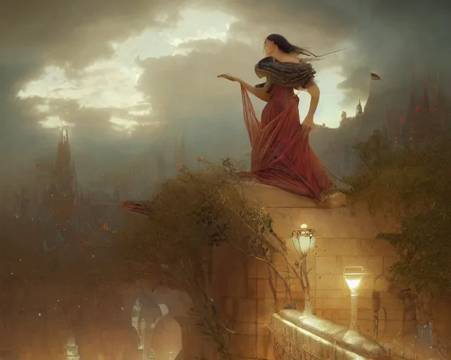 Prompt: medium shot, disney concept artists, blunt borders, rule of thirds, by jaime jones, tom bagshaw, lawrence alma - tadema, greg rutkowski, deviantart contest winner, fantasy art, intricate, elegant, highly detailed, 8 k, digital painting, concept art, sharp focus, illustration, golden ratio, mythological, ultra realistic, cinematic lighting, maximalist