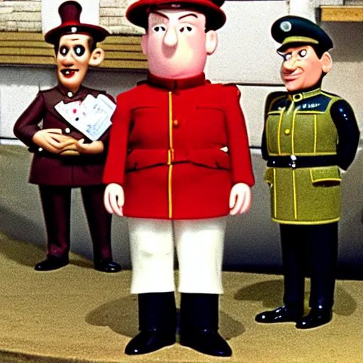 Image similar to herman goering in postman pat, bbc