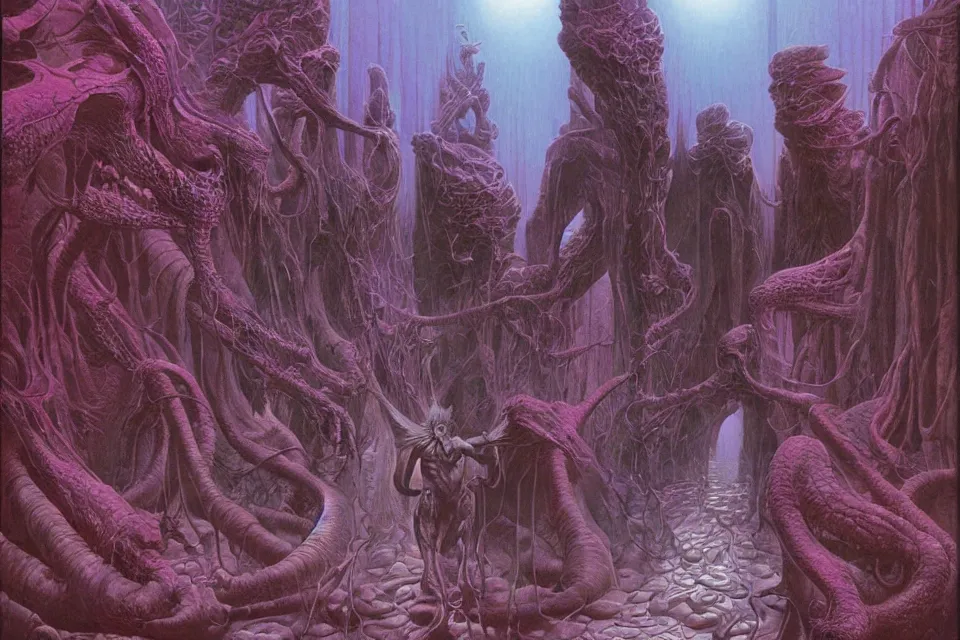 Image similar to inner world, wayne barlowe.