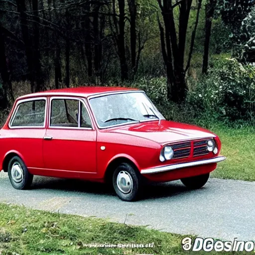 Prompt: vaz 2101 as Fiat 124 year 1967