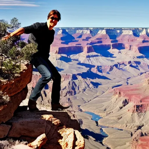 Image similar to tom cruise at the grand canyon