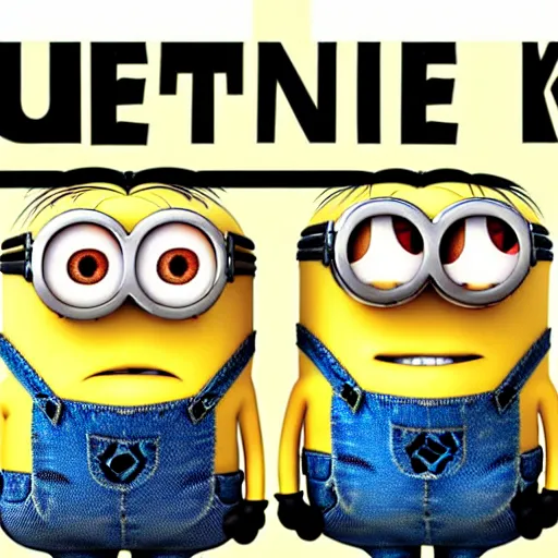 Image similar to minions as k - pop