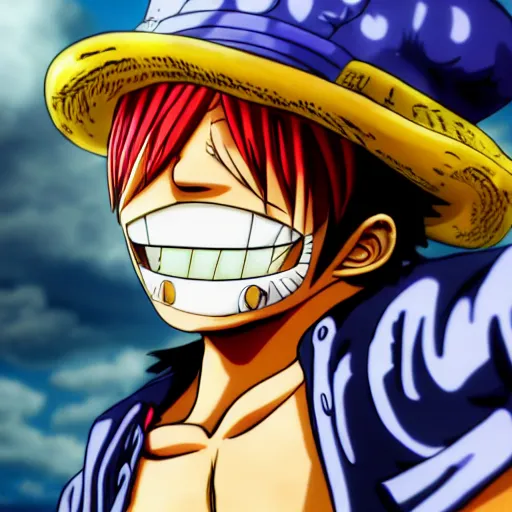 Image similar to a photo of one piece's franky the cyborg, hyper realistic face, cinematic, long shot, hyper detailed, 8 k resolution, sharp lends, wide lens