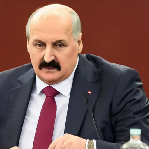 Image similar to Alexander Lukashenko as a bottle of water