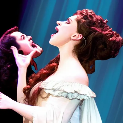 Image similar to christine daae singing all i ask of you