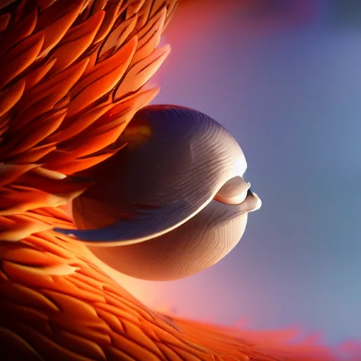 Image similar to a baby phoenix inside a water drop cinematic lighting ultra detail ultra realistic photo realistic octane render 4k