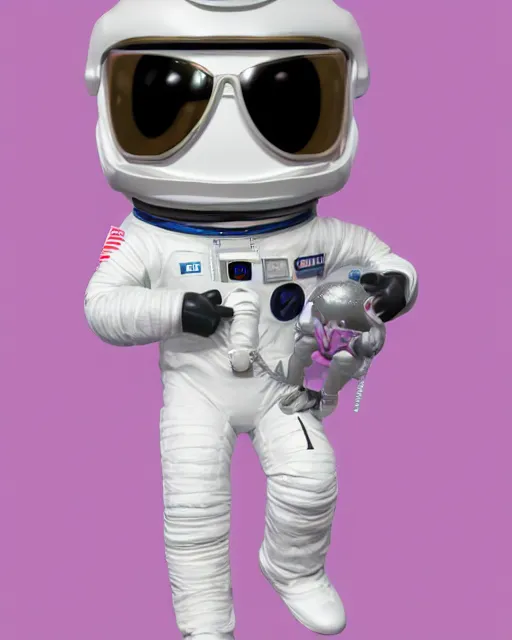 Prompt: full body 3d render of An astronaut as a funko pop, studio lighting, white background, blender, trending on artstation, 8k, highly detailed