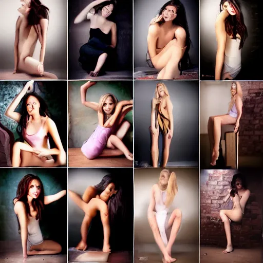 Image similar to model posebook for photography, 30 poses for females