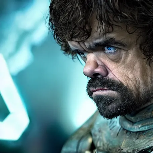 Prompt: stunning awe inspiring peter dinklage playing he - man, movie still 8 k hdr atmospheric lighting