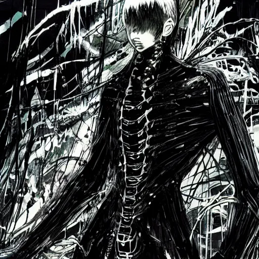 Prompt: tsutomu nihei artwork