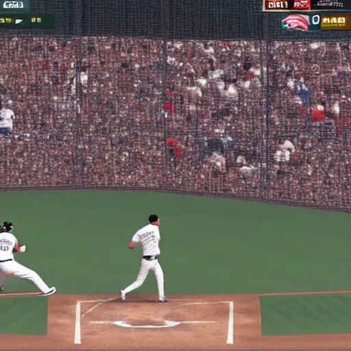 Image similar to Julio Rodríguez hitting a home run, 4k, realistic