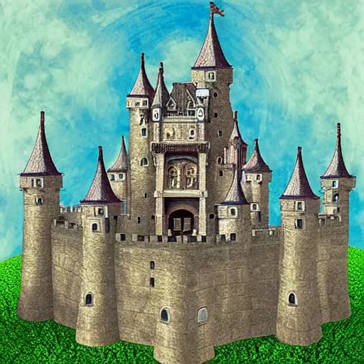 Image similar to fractal castle