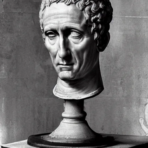 Image similar to julius caesar as a modern ceo