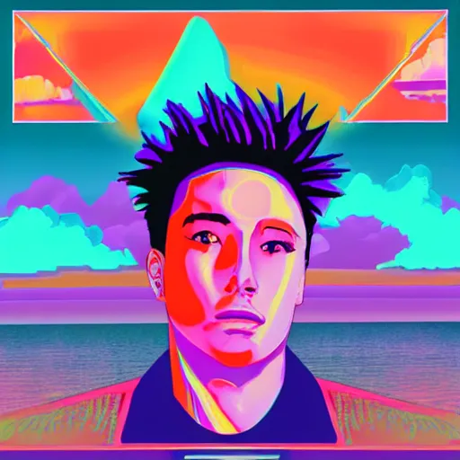 vaporwave album cover for nick neo | Stable Diffusion | OpenArt