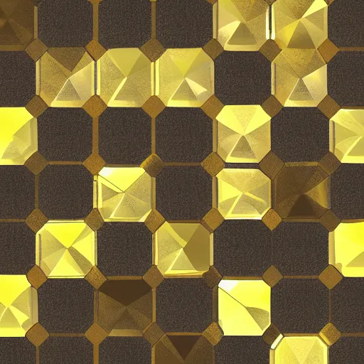 Prompt: yellow crystal gem, hexagonal, digital art, neutral background