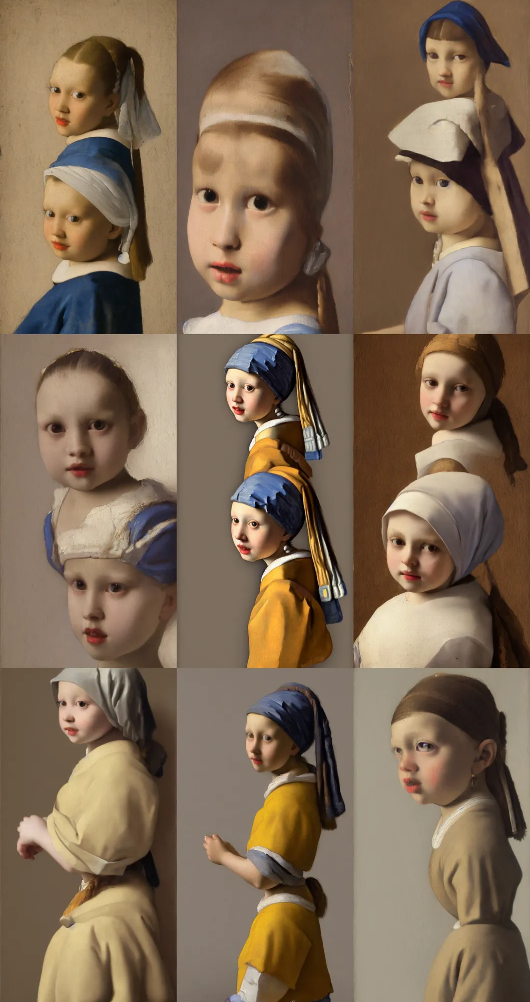 Prompt: portrait of a girl, high quality, details 4k by vermeer