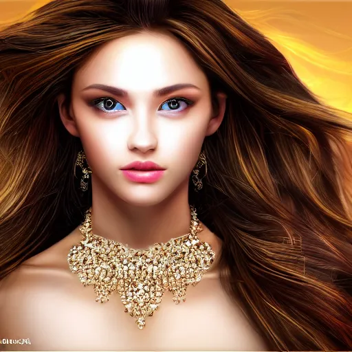 Image similar to the most beautiful and gorgeous girl in the world realistic 16K resolution