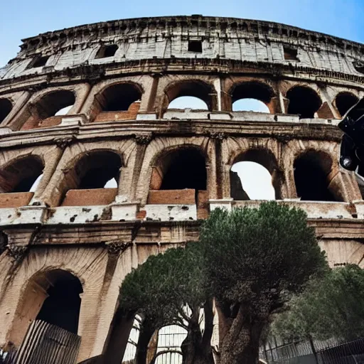 Image similar to the fall of rome, professional photography, gopro