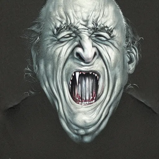 Image similar to horror movie poster art, a screaming frozen old man, by Francisco Goya, dirk dziminrsky and Marco Mazzoni