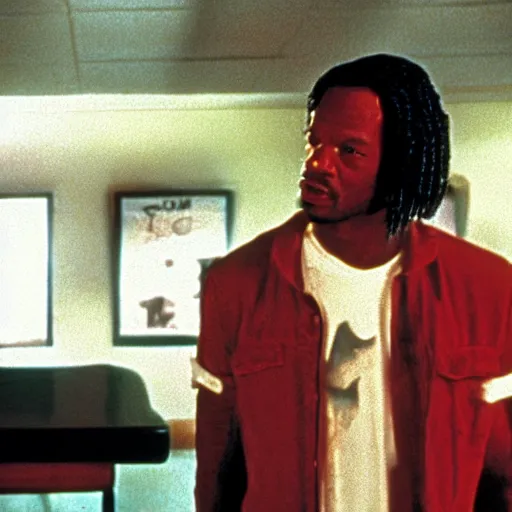 Image similar to film still of pulp fiction with marlon wayans from scary movie