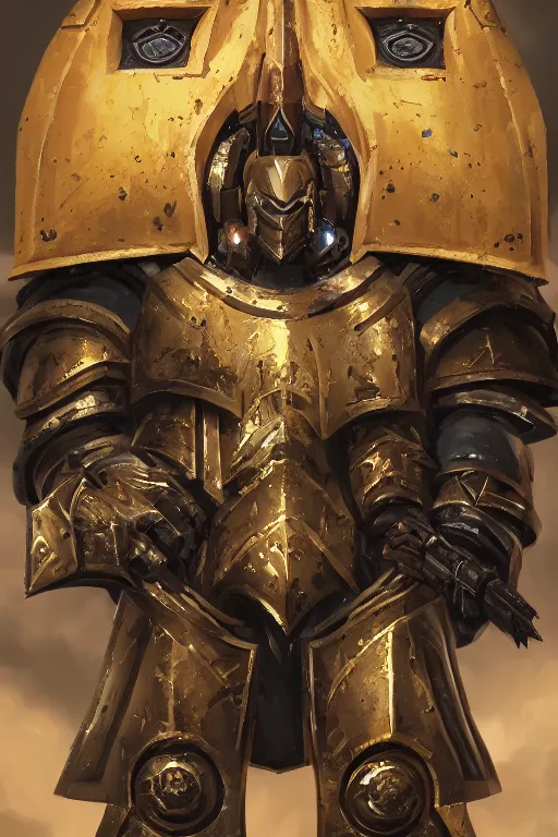 Image similar to armor portrait heros warhammer 4 0 k horus heresy fanart - the primarchs emperor by johannes helgeson animated with vfx concept artist & illustrator global illumination ray tracing hdr fanart arstation zbrush central hardmesh 8 k octane renderer comics stylized