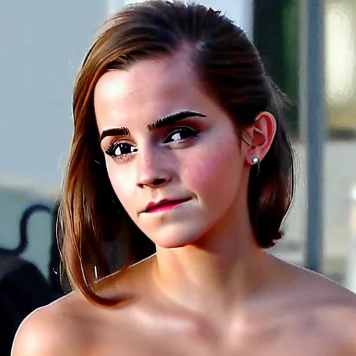 Image similar to emma watson mixed with kim kardashian