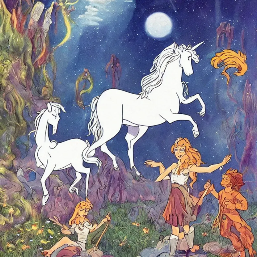Image similar to the last unicorn 1 9 8 2
