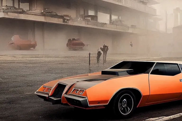 Image similar to blade runner 2 0 4 9 version of a 1 9 7 2 buick riviera