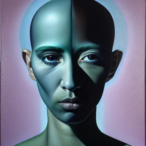 Image similar to ethos of ego, mythos of id. by robert bechtle, hyperrealistic photorealism acrylic on canvas, resembling a high - resolution photograph