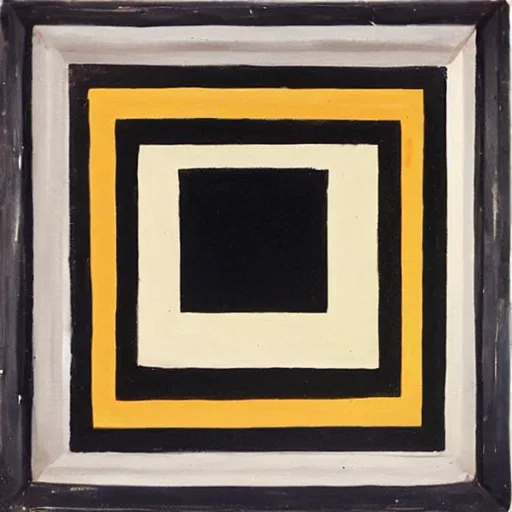 Image similar to a painting of a black square, by Kazimir Malevich