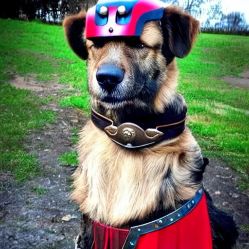 Prompt: a canine thor