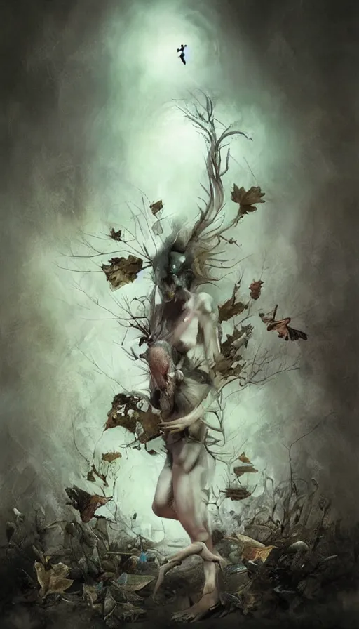 Image similar to life and death mixing together, by ryohei hase