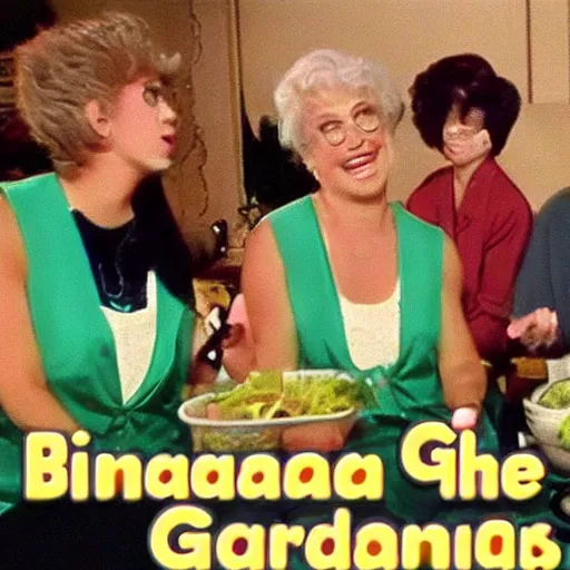 Image similar to Iguana Golden Girls cannabis mukbang with guests Japanese game show 1996 divx rip