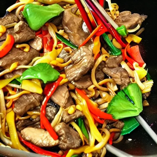 Prompt: ordering crazy Mongolian stir fry