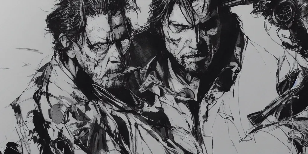 Image similar to barfly by yoji shinkawa, katayama bokuyo, concept art 8 k