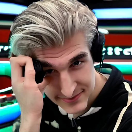 Image similar to really handsome gigachad xqc gambling : : realistic : : 1 dslr : : 1 - - quality 2