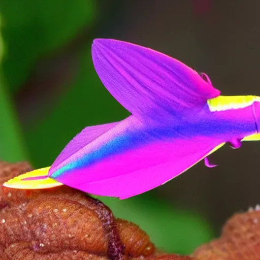 Image similar to an anthro rosy maple moth squid hybrid