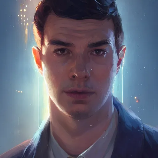 Image similar to highly detailed portrait, young man 🤖, in gta v, stephen bliss, unreal engine, fantasy art by greg rutkowski, loish, rhads, ferdinand knab, makoto shinkai and lois van baarle, ilya kuvshinov, rossdraws, tom bagshaw, global illumination, radiant light, detailed and intricate environment