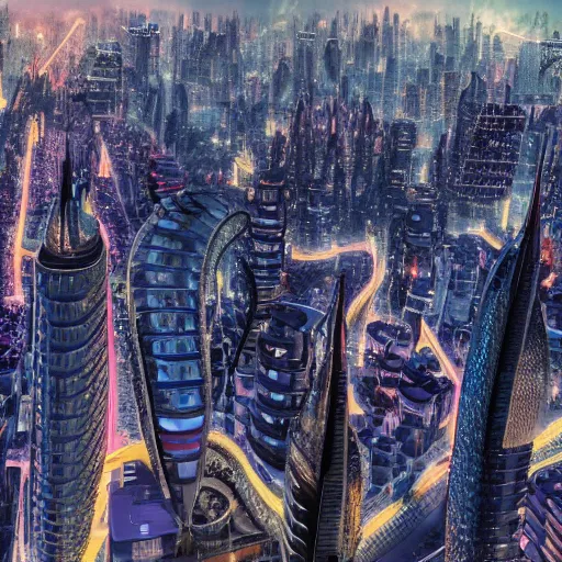 Prompt: 4 k - hd photo of a futuristic utopian city