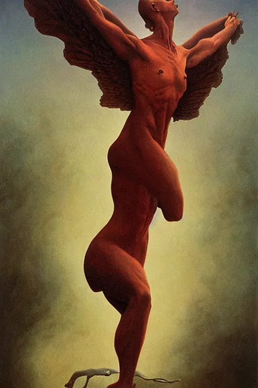 Prompt: an amazing masterpiece of art by gerald brom, Zdzisław Beksiński, force