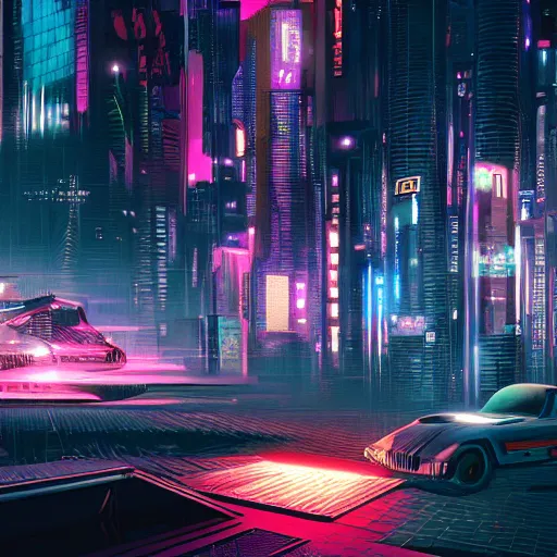 Prompt: cyberpunk dreamscapes,